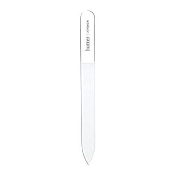 butter LONDON Signature Glass Nail File, Laser-Etched Grind Surface, Reusable, Prevents Breakage and Splitting, 1 ct.